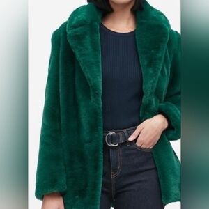 Banana Republic Deep Green Teddy Jacket